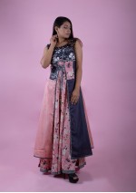 Blue-Pink Long Kurti