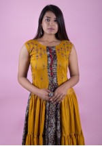 Coffee-Mustard Long Kurti