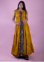 Coffee-Mustard Long Kurti