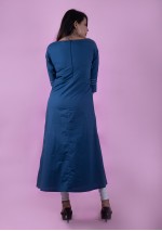 Blue A-line Kurti