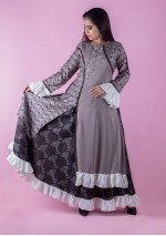  Grey-Black Long kurti