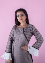  Grey-Black Long kurti