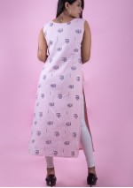   Light Pink Straight Kurti