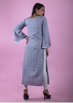 Light Grey Straight Kurti