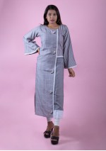 Light Grey Straight Kurti