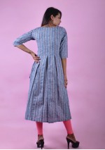  Grey Kurti with Thread and Metal Cutwork