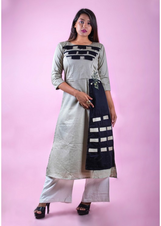 Light Green A line Kurti