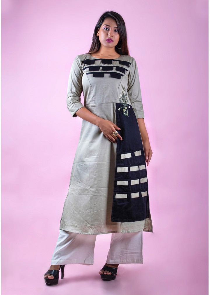 Light Green A line Kurti