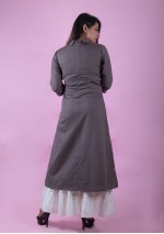 Grey A line Cotton Kurti